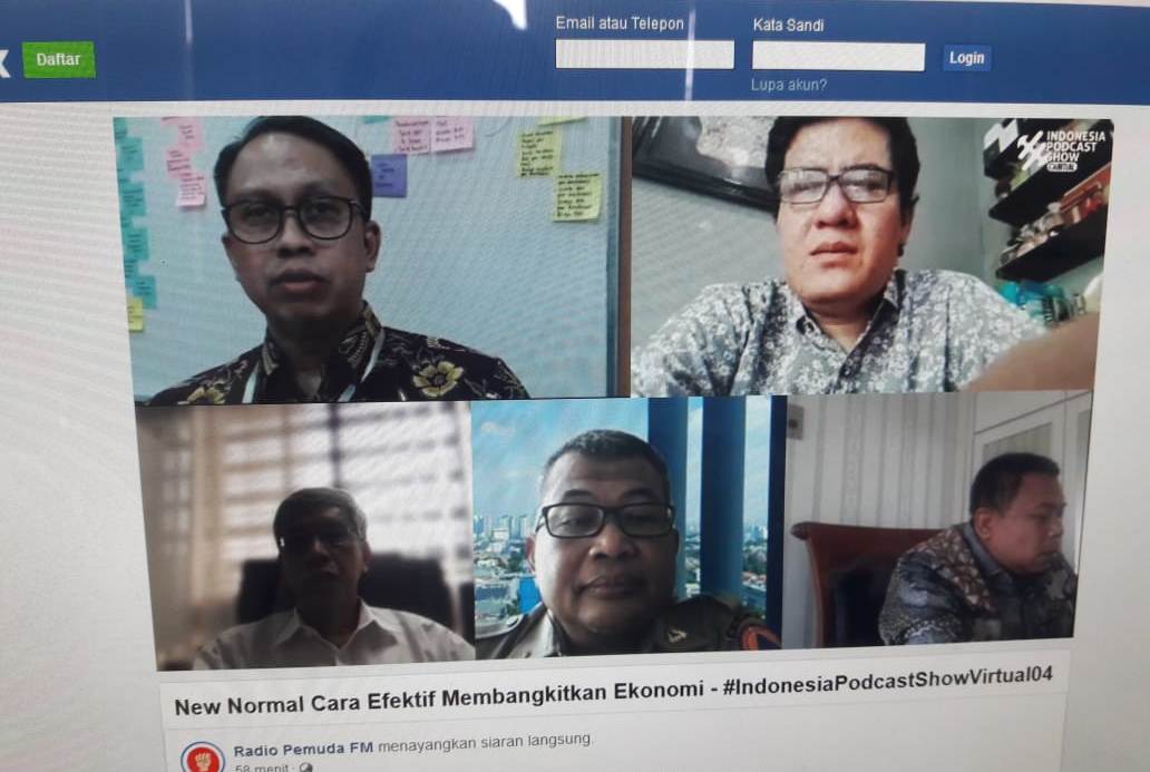 Ilustrasi diskusi webinar 