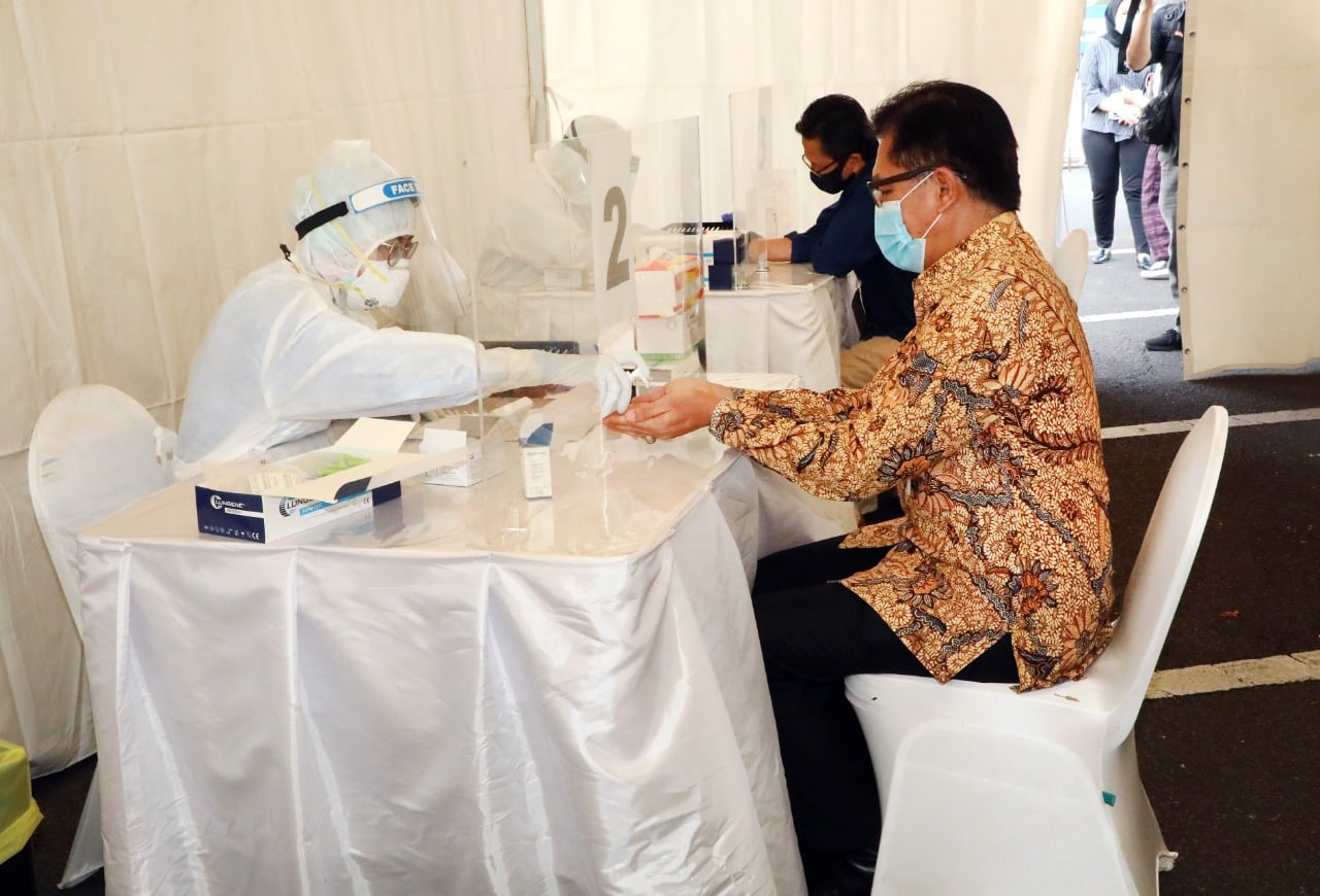 Kementerian PPN/Bappenas menggelar Rapid Test untuk lebih dari 2.000 pegawai yang diselenggarakan Senin-Jumat, 8-12 Juni 2020. 