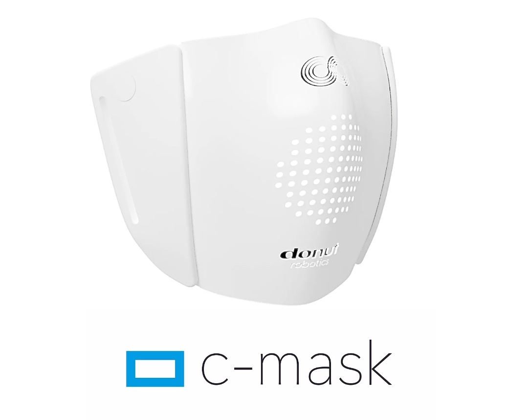 Ilmuwan Jepang dari Donut Robotics menciptakan masker yang dapat melindungi pemakai dari covid-19 dan menerjemahkan ucapan ke 8 bahasa.