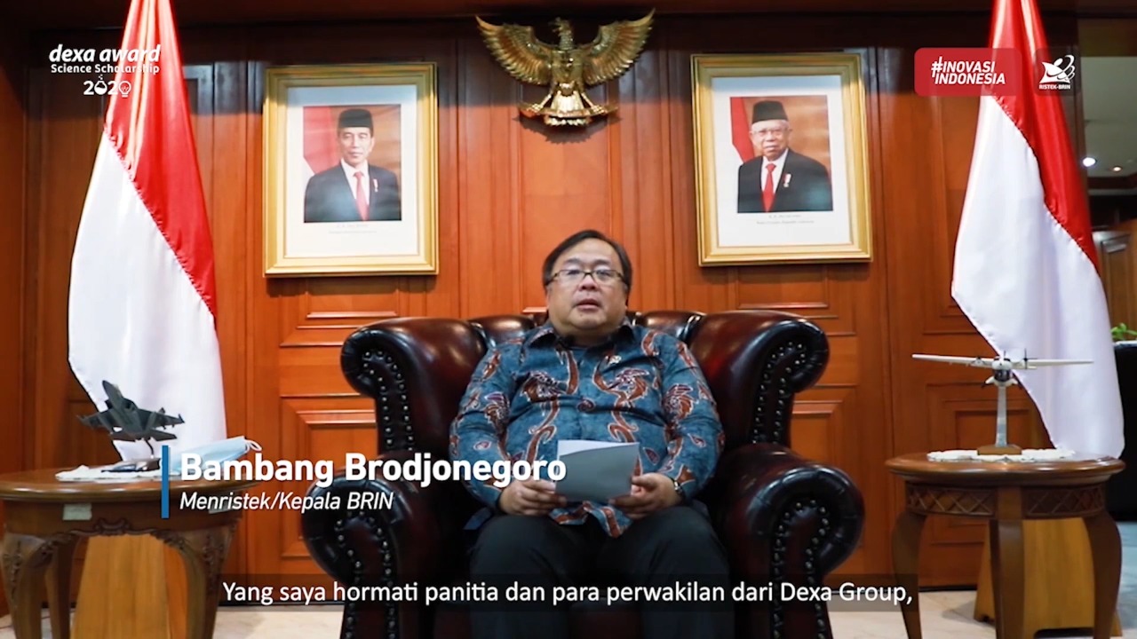 Menristek BambangBrodjonegoro saat memberikan sambutan di pengumuman DASS 2020