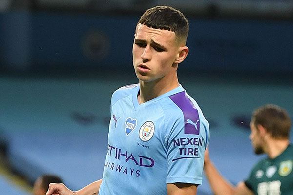 Pesepak bola Manchester City  Phil Foden 