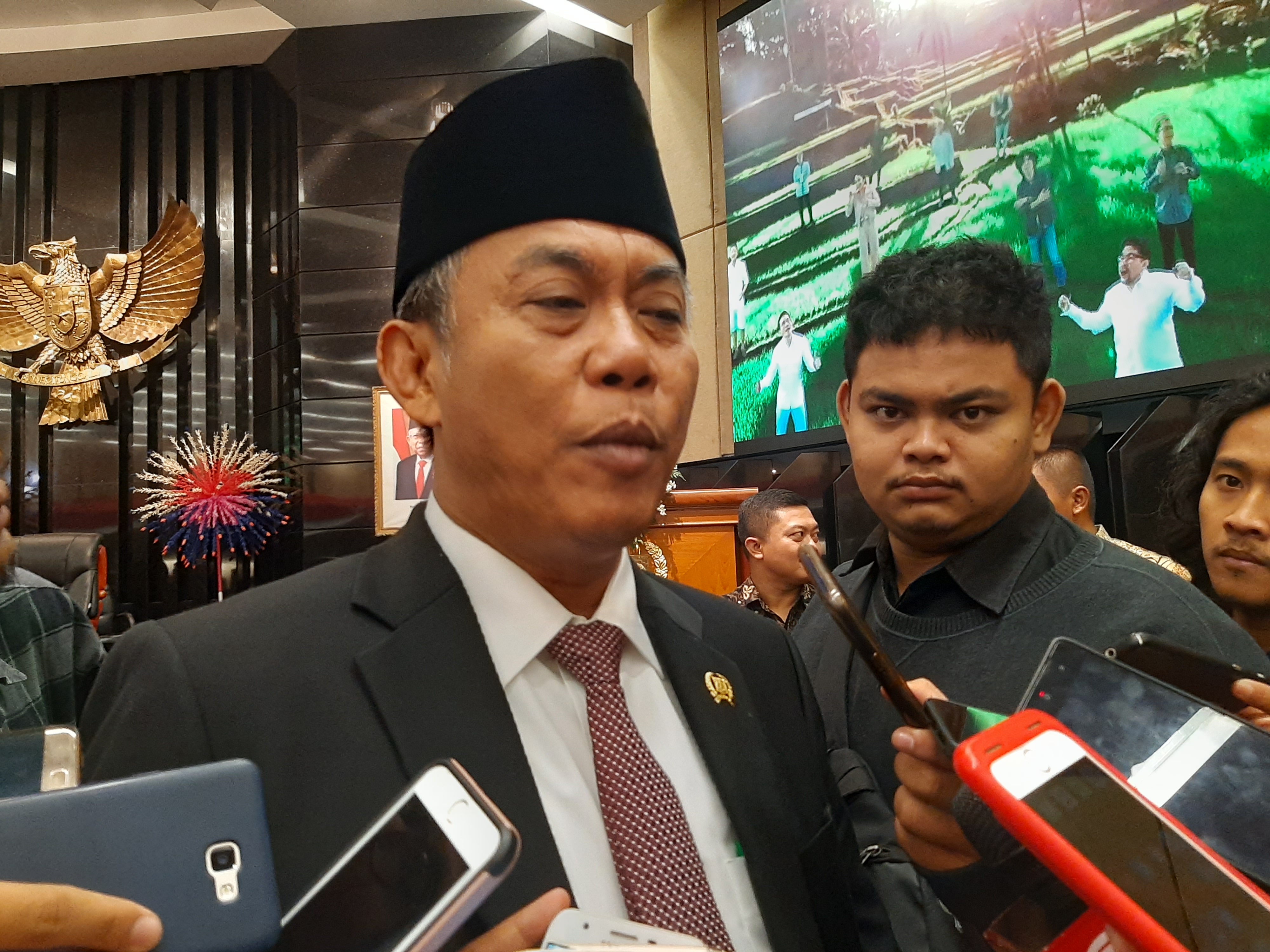 Ketua DPRD DKI Jakarta, Prasetyo Edi Marsudi di Ruang Paripurna DPRD DKI