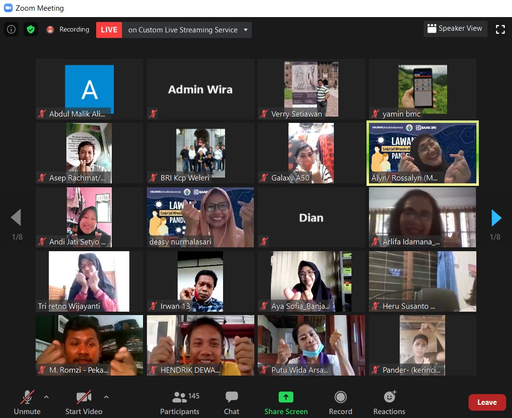 Gelaran online yang diberi tajuk “Pelatihan Online Edisi Kelas Sehat” dimaksud merupakan hasil kerja sama BRI dengan Kemendes PDTT.)