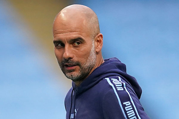 Manajer Manchester City Pep Guardiola 