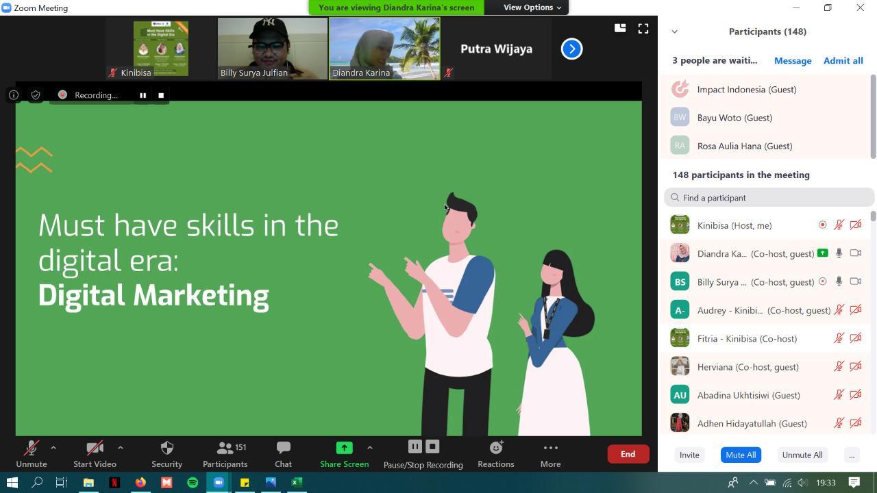 Belajar melalui webinar salah satu solusi disaat pandemi Covid-19.