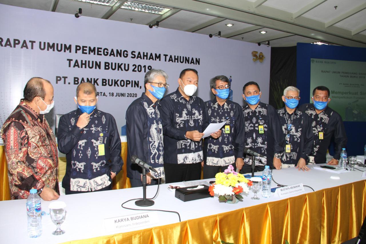 Bank Bukopin menggelar Rapat Umum Pemegang Saham Tahunan (RUPST) untuk tahun buku 2019.