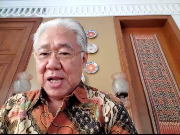 Mantan Menteri Perdagangan Enggartiasto Lukita saat berbicara di forum Denpasar 12