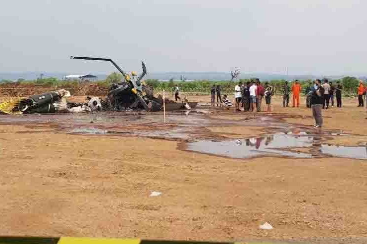  Helikopter jatuh di Kendal, Sabtu (6/6)