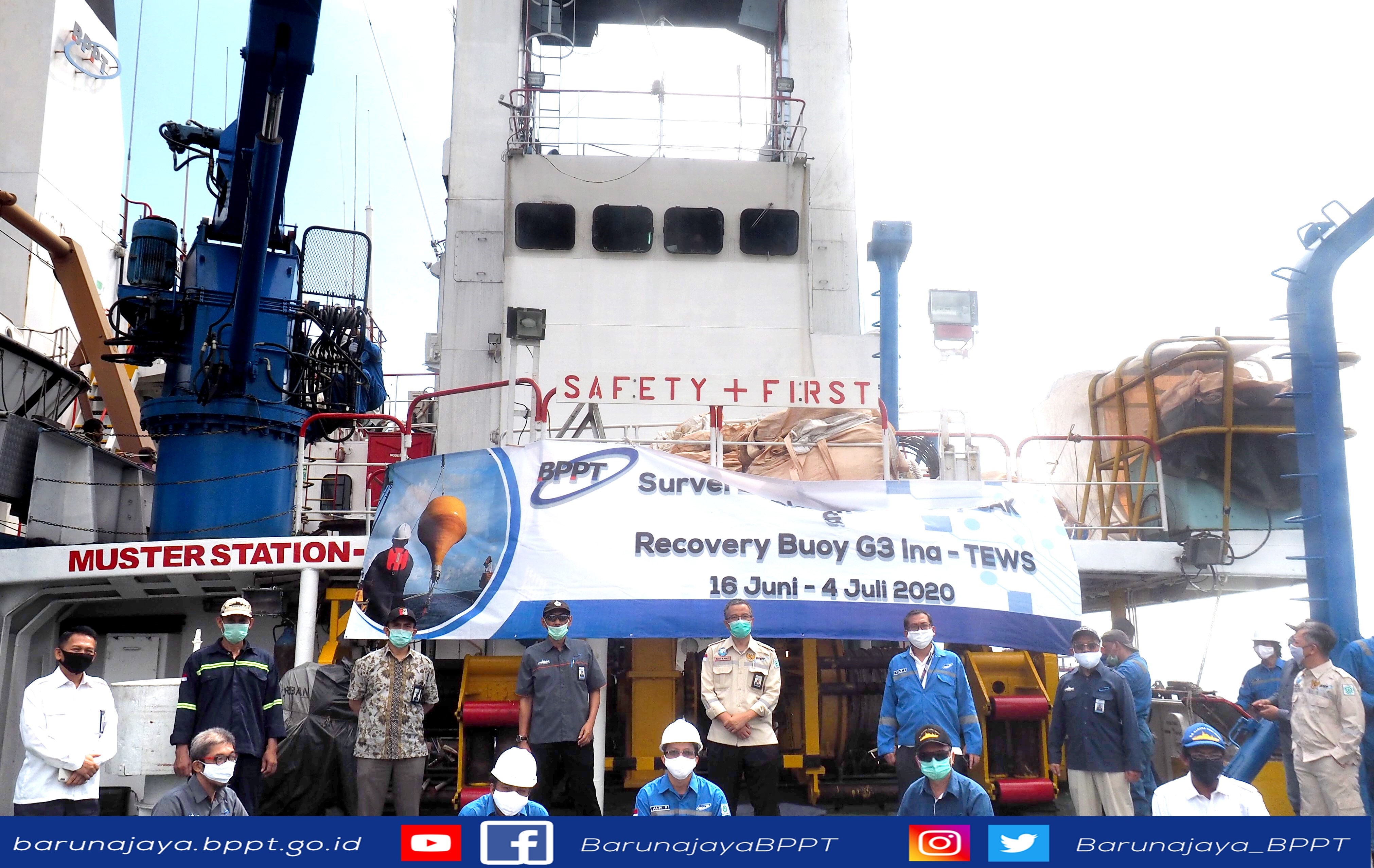 Balai Teknologi Survei Kelautan BPPT melepas kapal riset Baruna Jaya III di Pelabuhan Nizam Zachman, Muara Baru Jakarta, Selasa (16/6/2020)