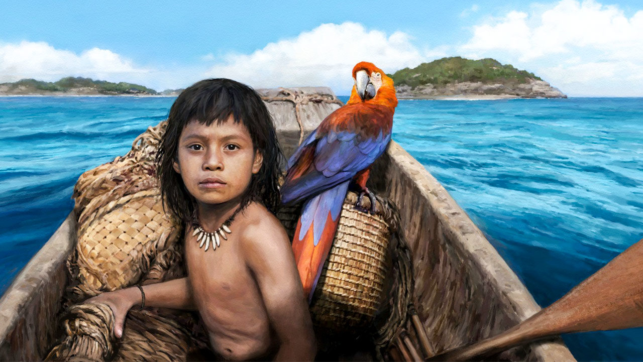 Ilustrasi manusia Karibia kuno