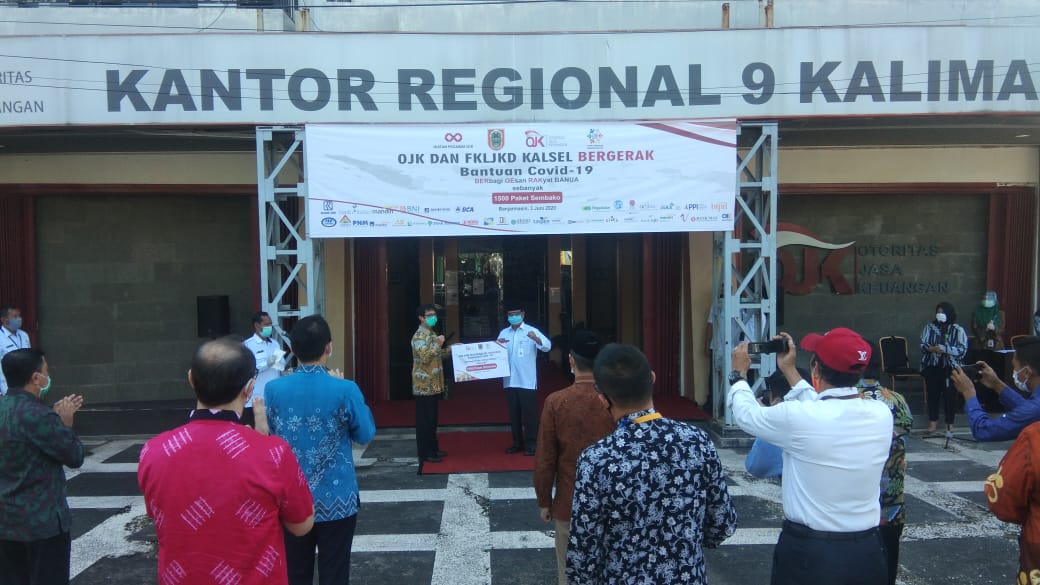 Peluncuran aplikasi berbasis android ini merupakan kerjasama LPPM ULM dengan Bank Kalsel, Rabu (3/6/2020)