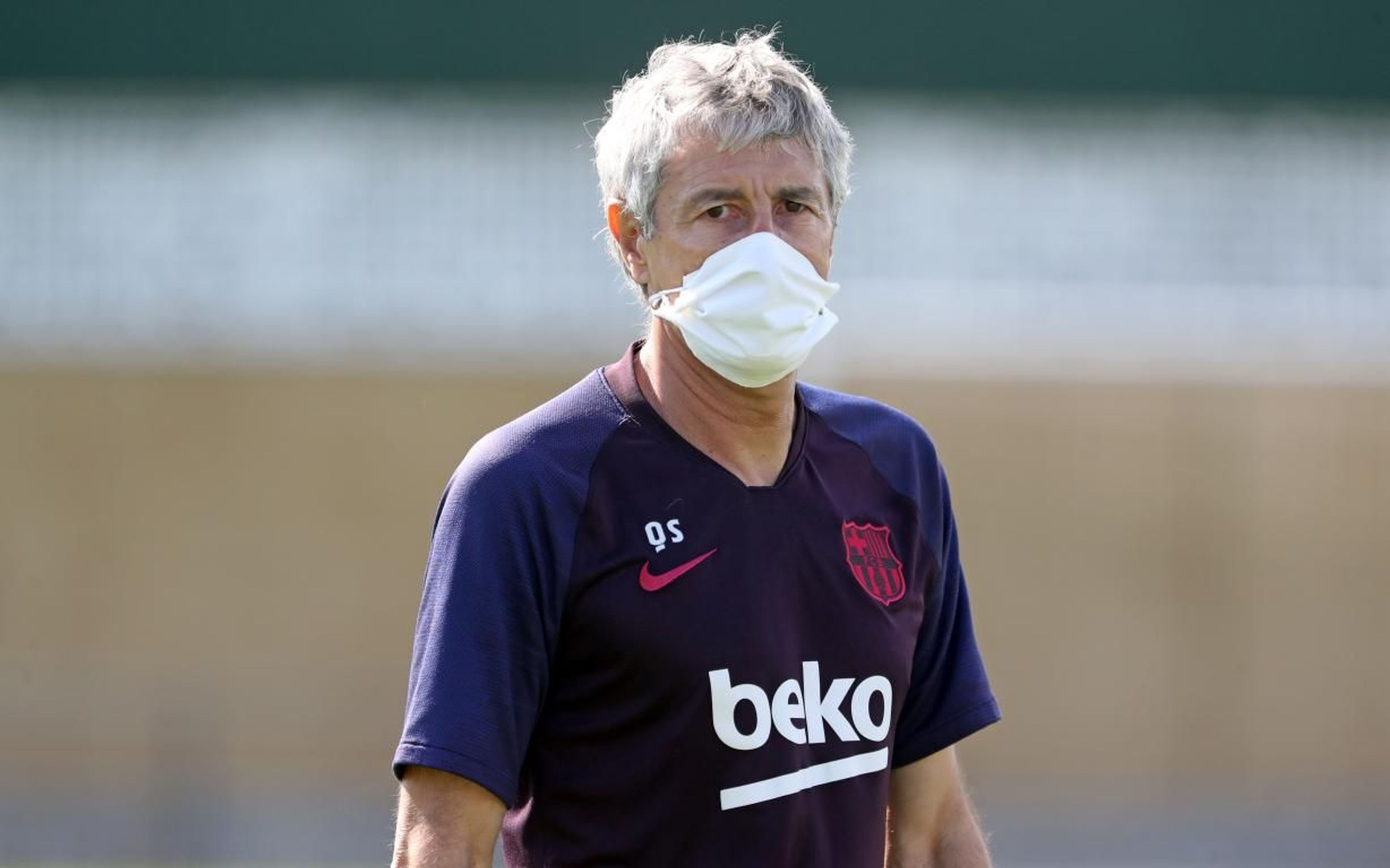 Pelatih Barcelona Quique Setien