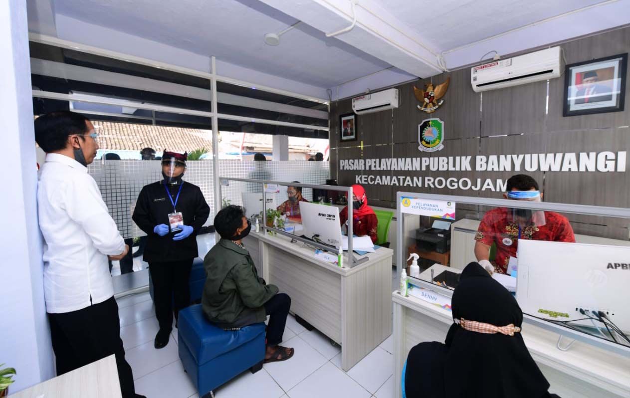 Presiden Joko Widodo saat kunjungan kerja ke Jawa Timur