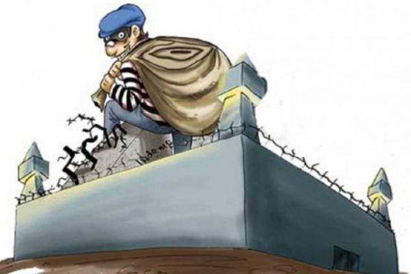 Ilustrasi tahanan kabur