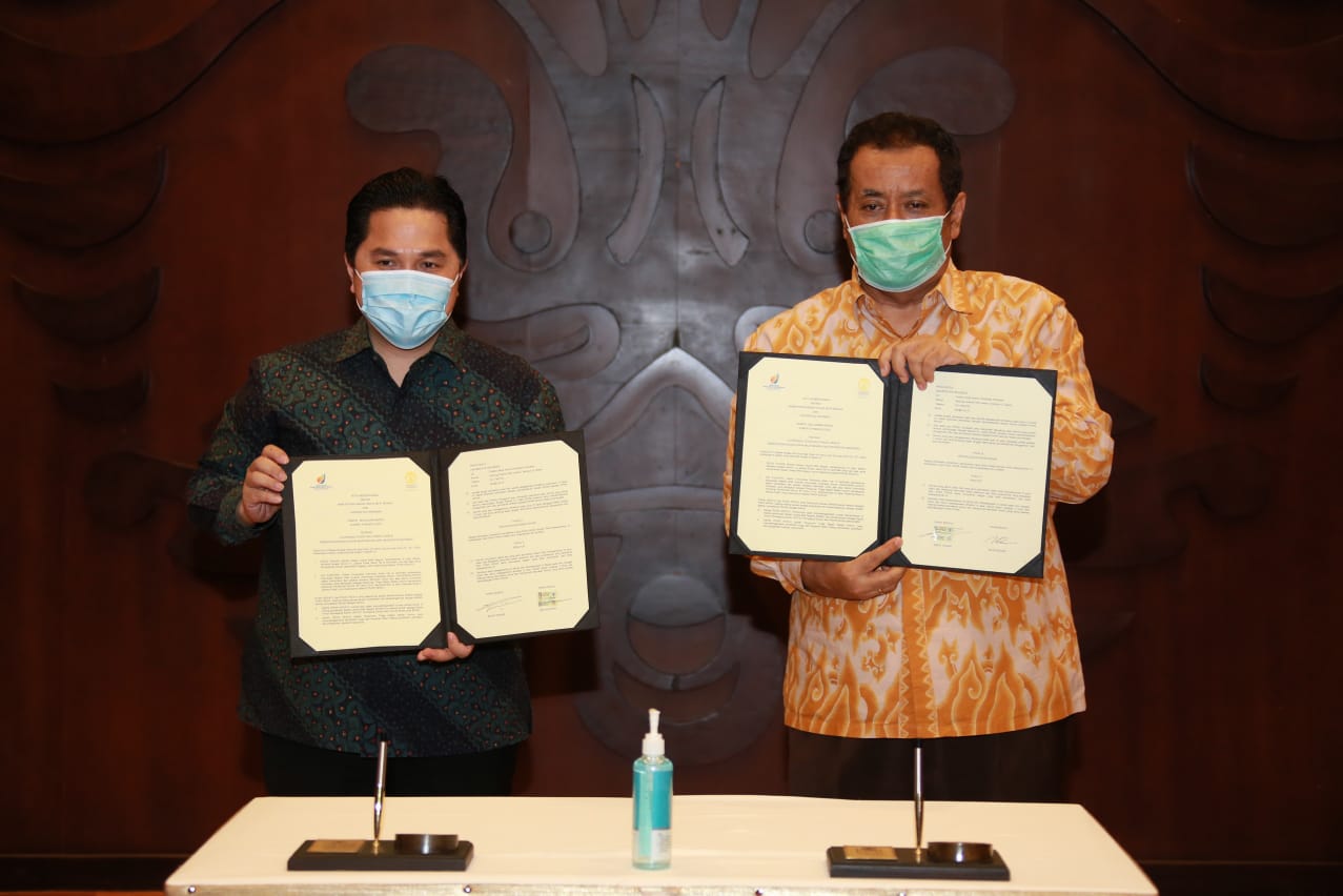  Menteri BUMN RI, Erick Thohir, MBA, dan Rektor UI, Prof. Ari Kuncoro, SE., MA., Ph.D.