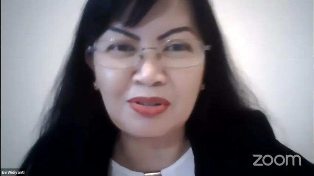 Kepala Bidang Perbankan Kementerian Koordinator Perekonomian Eni Widiyanti saat diskusi dalam Kagam Inkubasi Bisnis X