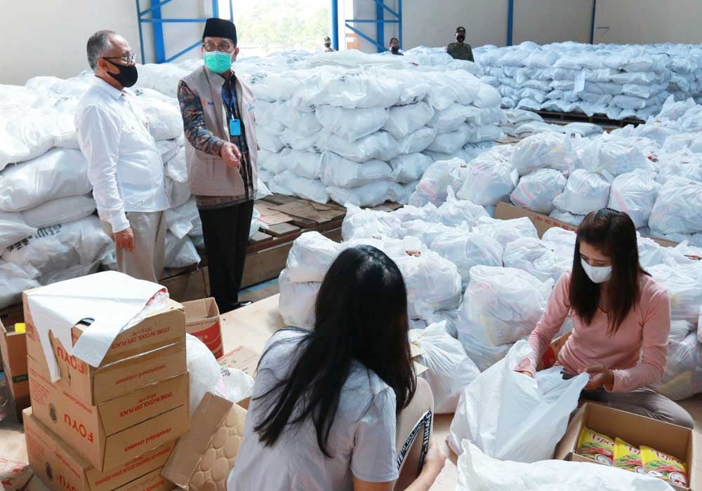 Ribuan paket sembako bantuan JPS Tahap I Pemprov Jambi masih menumpuk