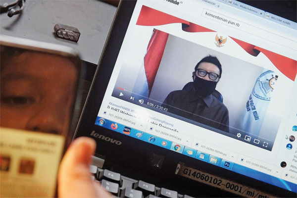 Menteri PAN-Rebiro Tjahjo Kumolo menjadi pembicara dalam webinar memperingati Hari Lahir Pancasila