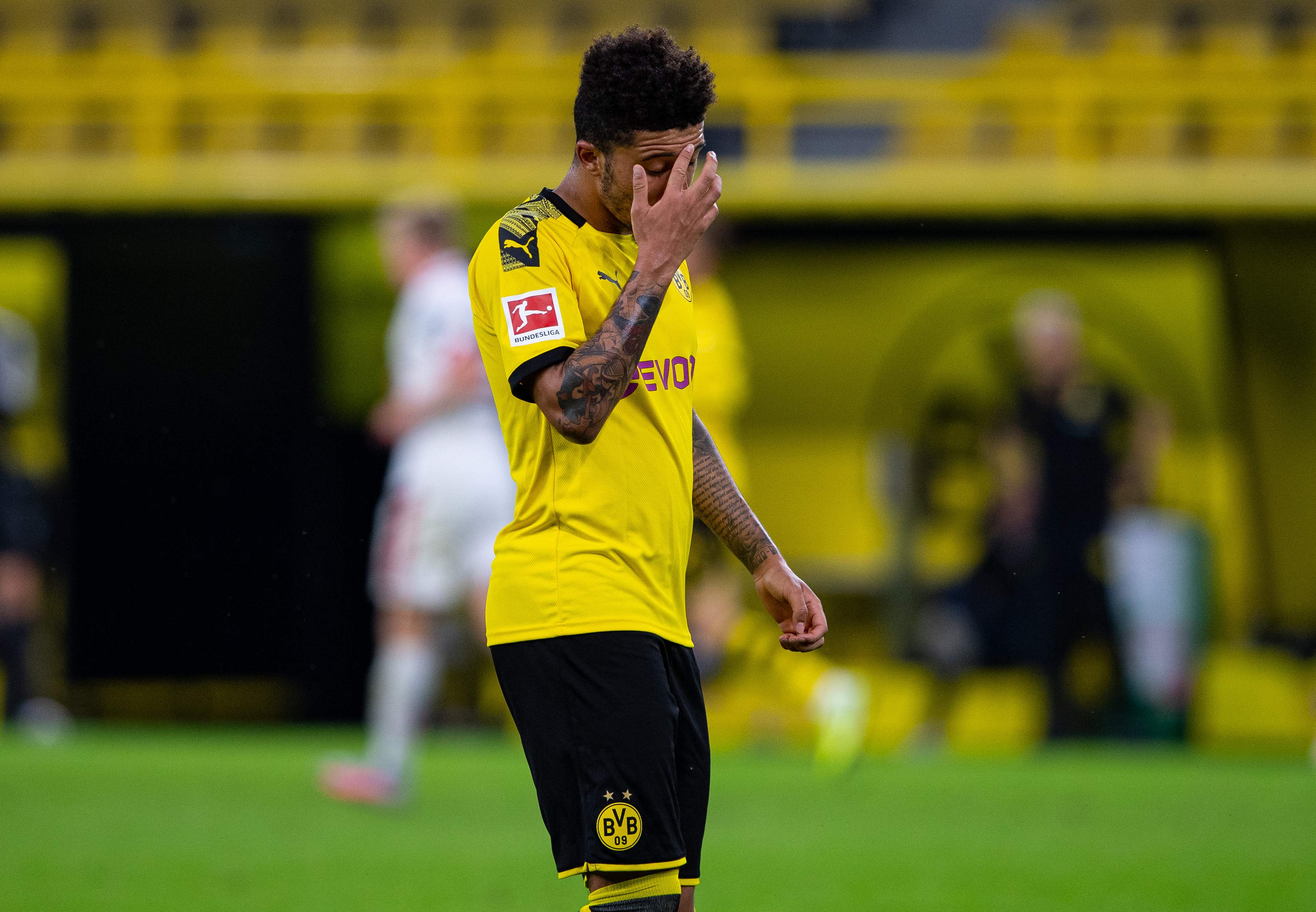 Gelandang Borussia Dortmund Jadon Sancho
