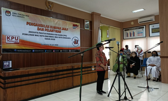 KPU Kota Surakarta Pasang Target Tinggi Partisipasi Pilkada 2020Yang Berlangsung Dalam Suasana Pandemi Korona: