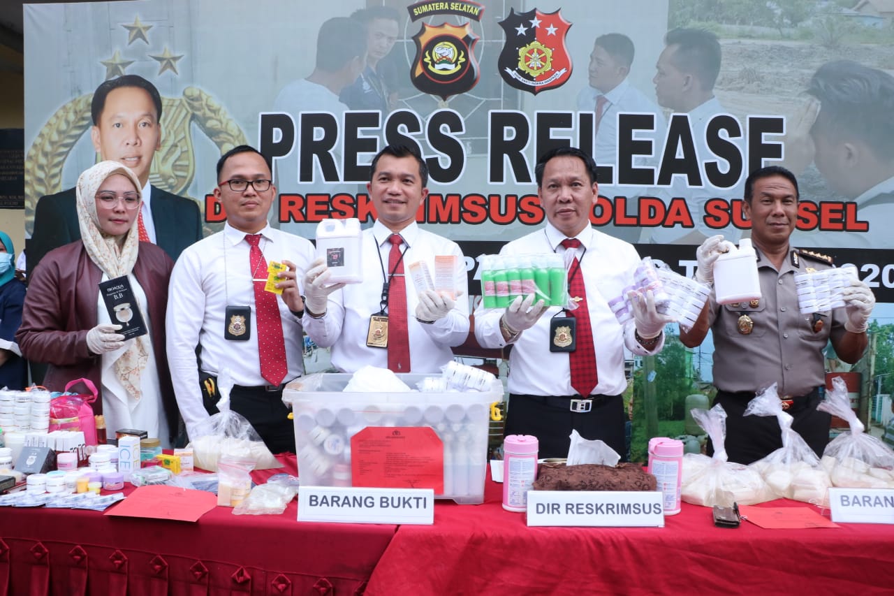 ilustrasi polda Sumsel ungkap penjualan kosmetik ielgal secara online