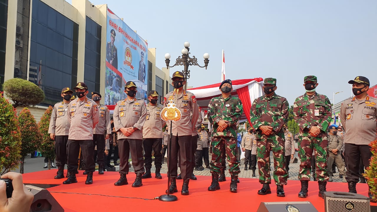 Kapolri Jenderal Idham Azis mengumumkan rencana perayaan HUT ke-74 Polri