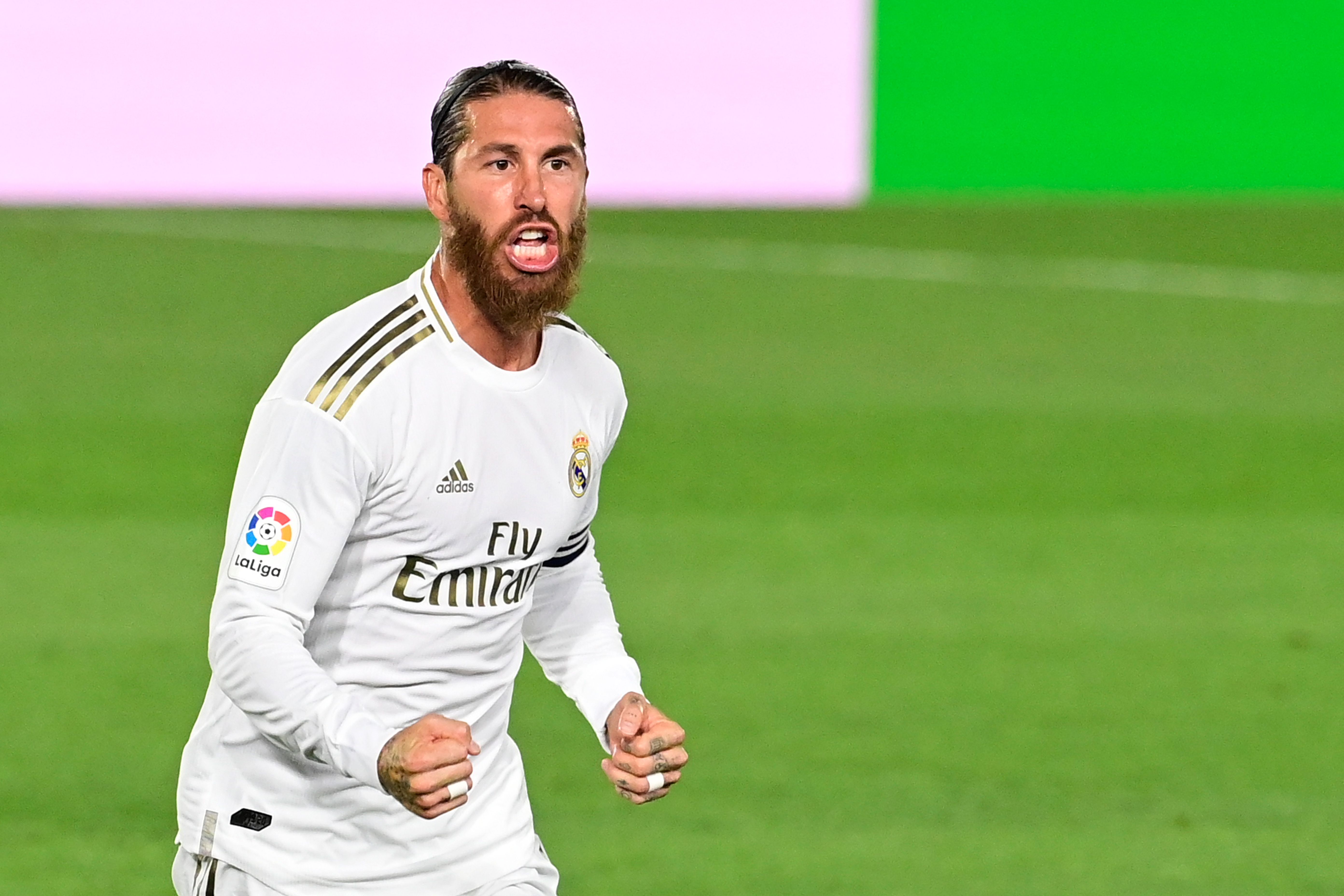 Pemain Real Madrid Sergio Ramos
