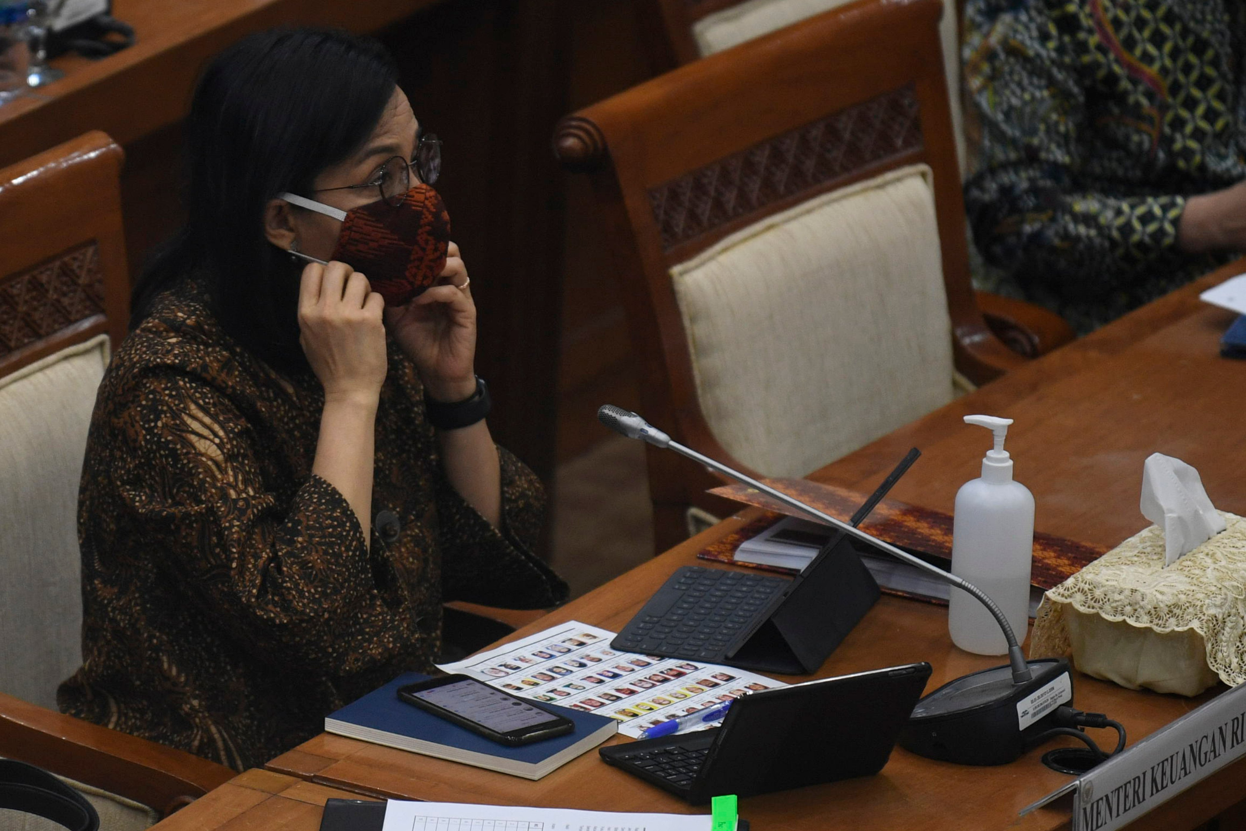 Menteri keuangan Sri Mulyani