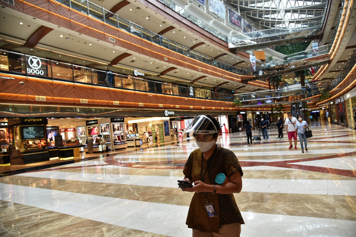 Hari pertama penerapan Surat Edaran Gugus Tugas Percepatan Penanganan Covid-19 Nomor 8 Tahun 2020