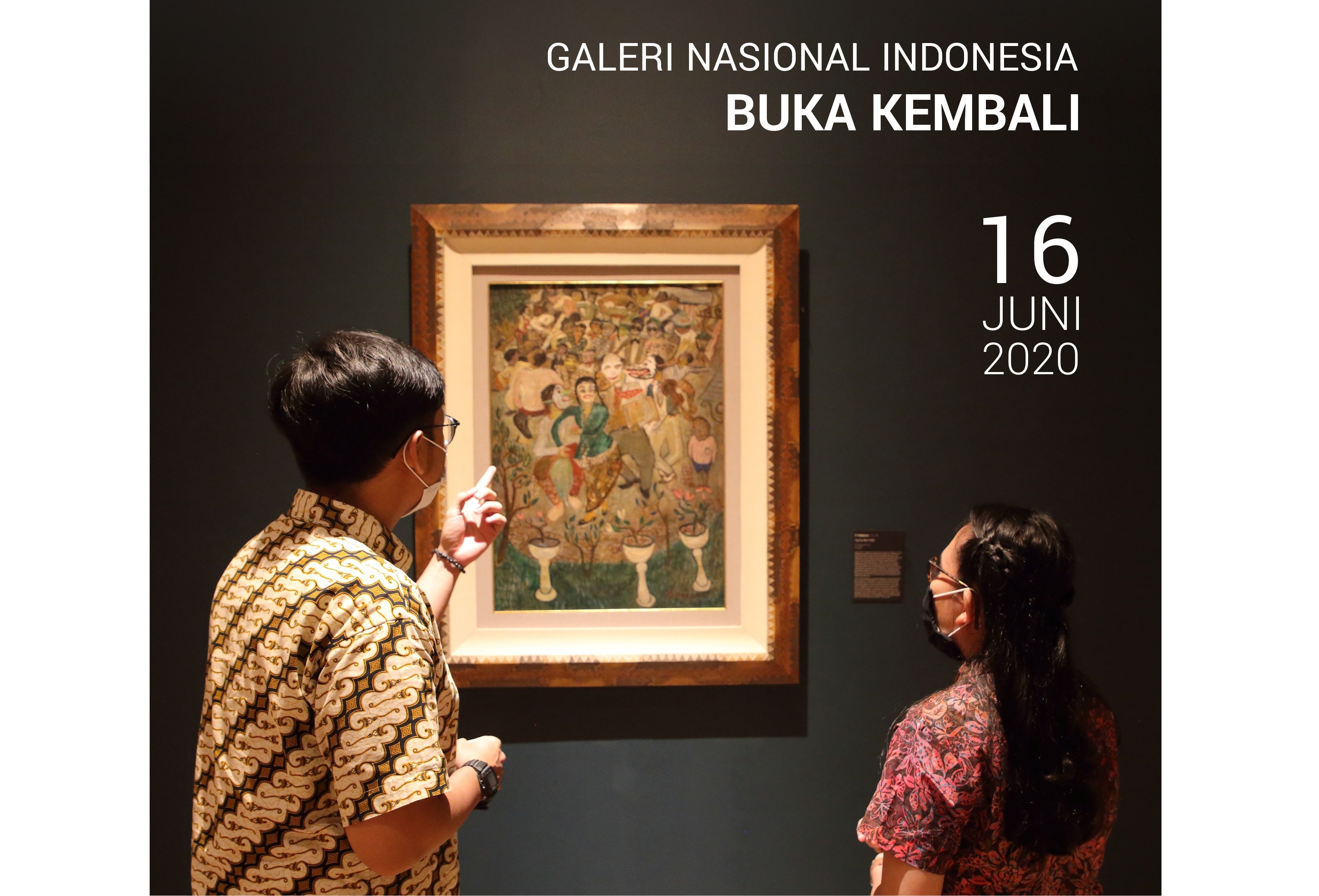 Galeri Nasional dibuka kembali mulai Selasa (16/6) ini. 