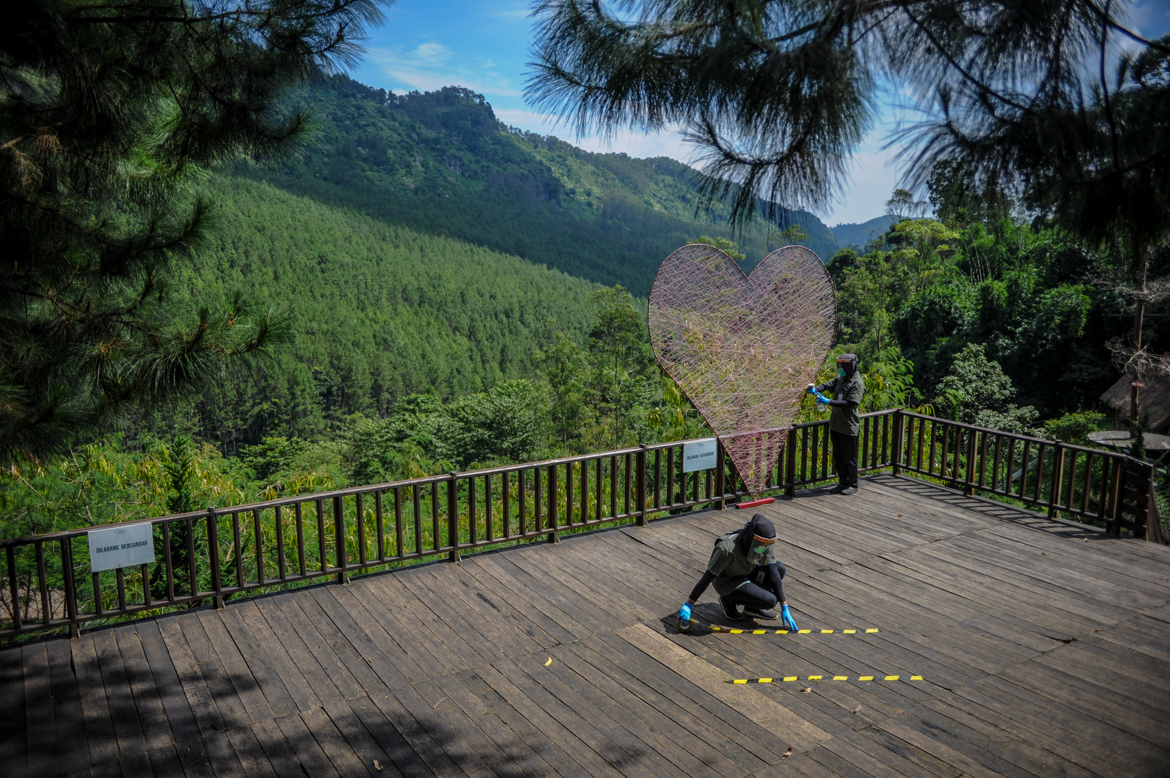 Kawasan Wisata The Lodge, Lembang, Kabupaten Bandung Barat, Jawa Barat.