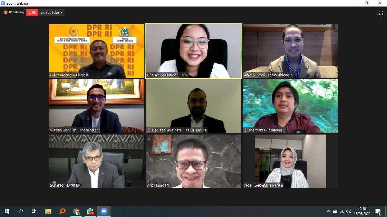 Webinar HIPMIxBUMN yang bertajuk 