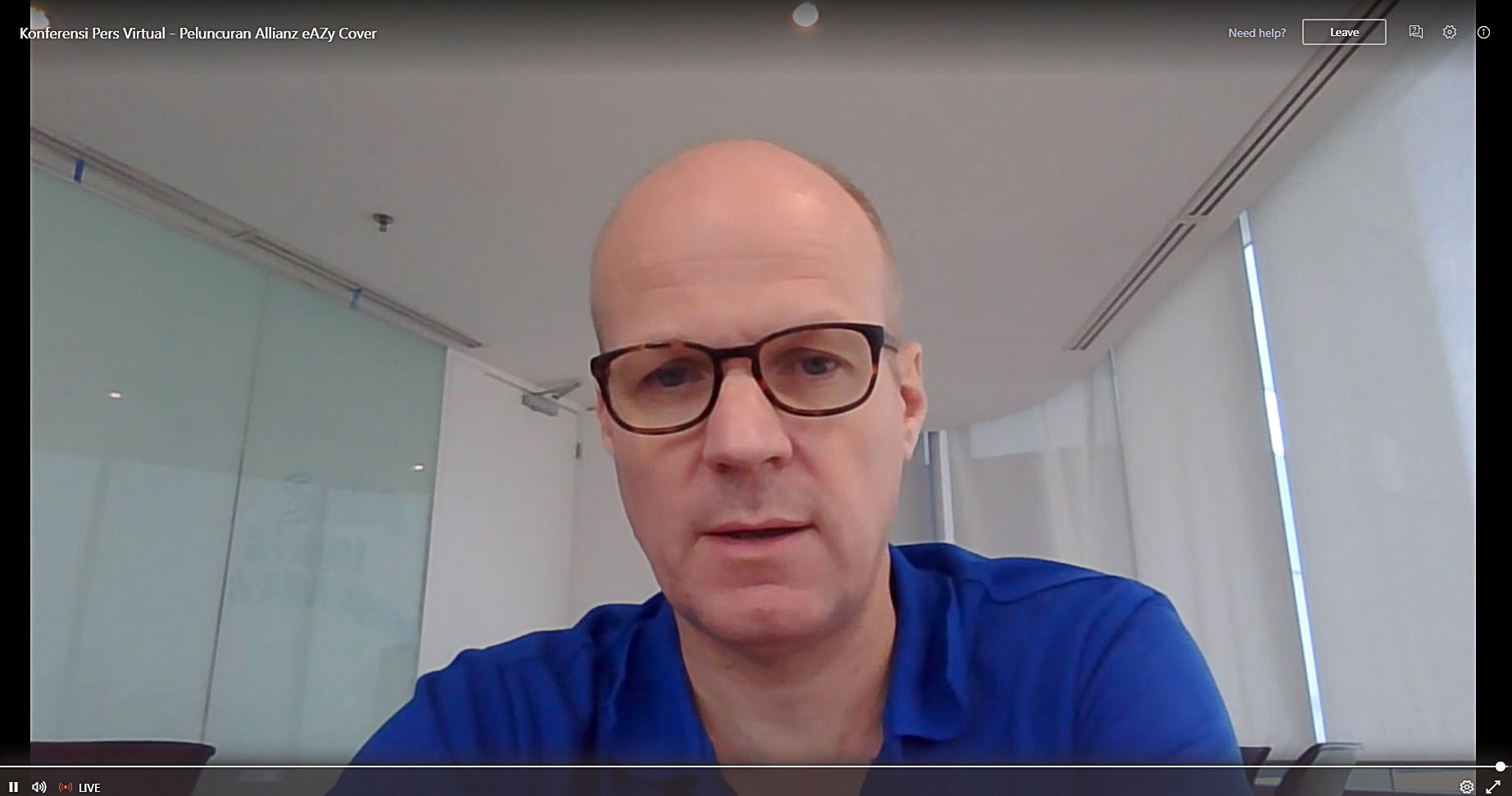 Direktur Utama Allianz Life Indonesia  Joos Louwerier.