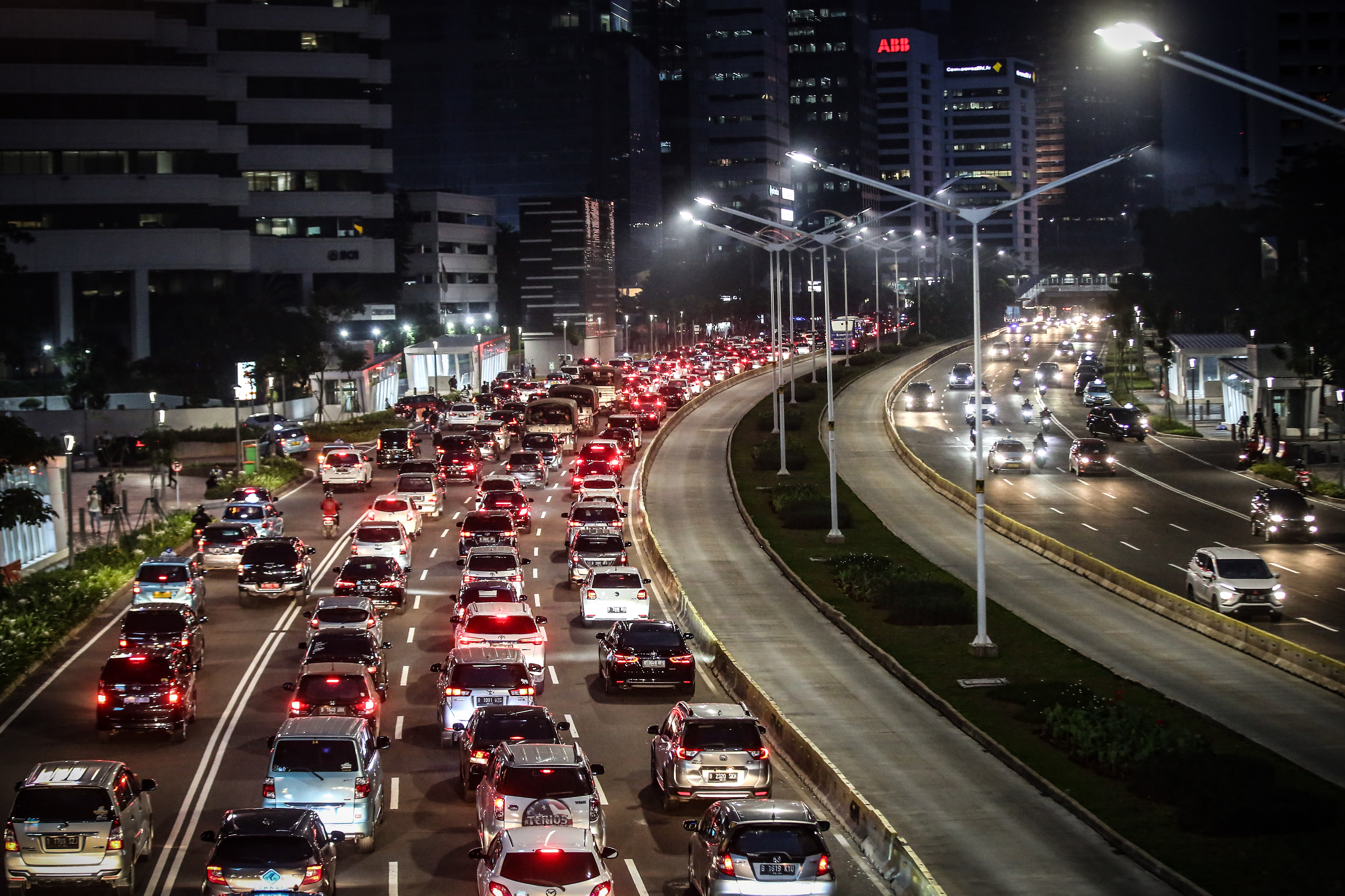 Jalanan di Jakarta kembali macet 