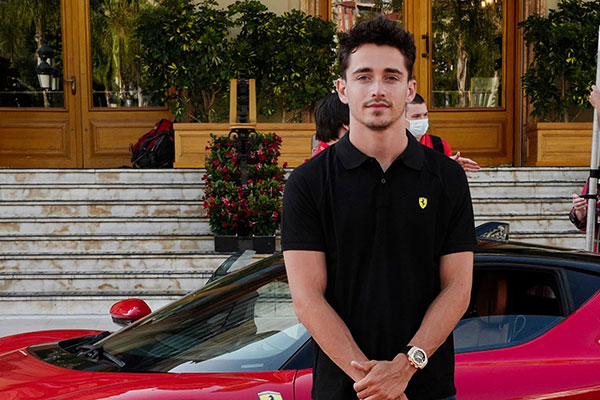 Pembalap Ferrari Charles Leclerc