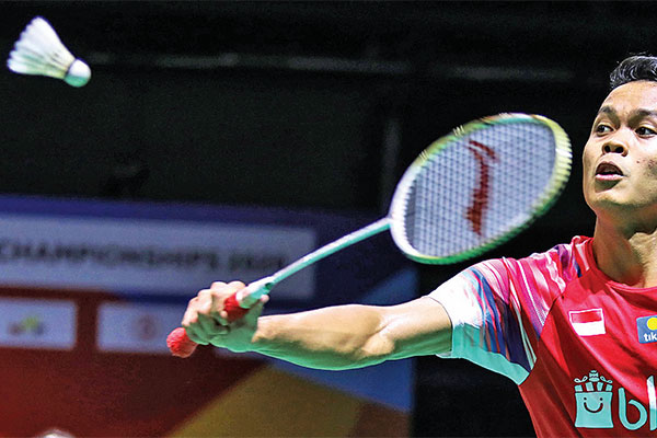 Pebulu tangkis tunggal putra Indonesia  Anthony Sinisuka Ginting 