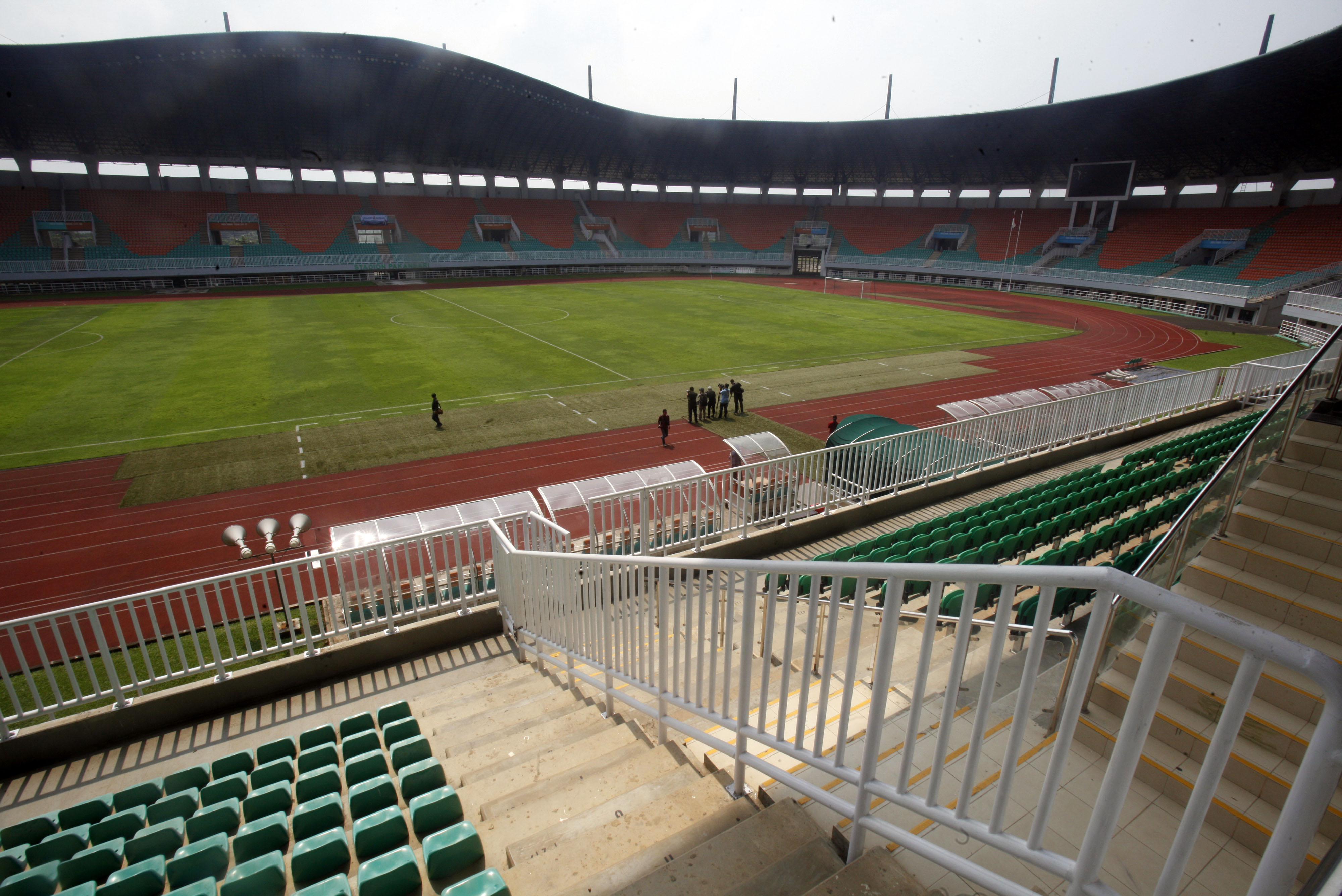 Suasana Stadion Pakansari, Bogor Jawa Barat, Selasa (3/3), salah satu stadion yang direkomendasikan untuk Piala Dunia U-20.