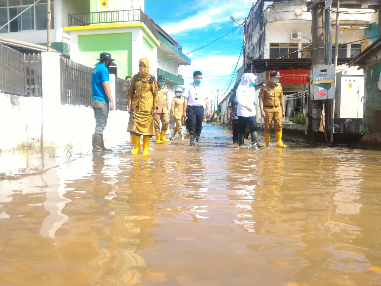 Sebagian Kota Palembang tergenang
