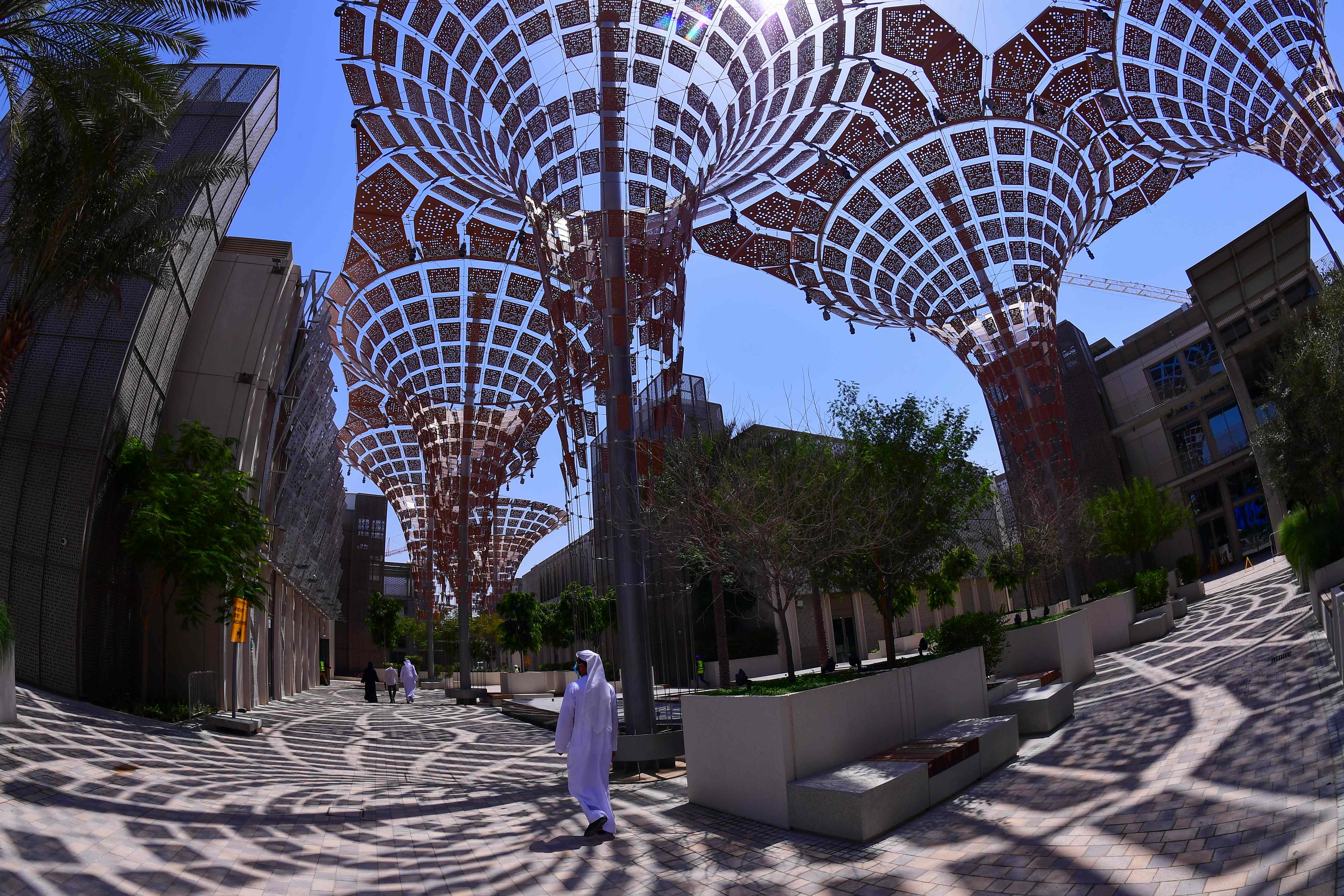 Dubai Expo 2020 yang masih dalam tahap pengerjaan (14/6/2020)