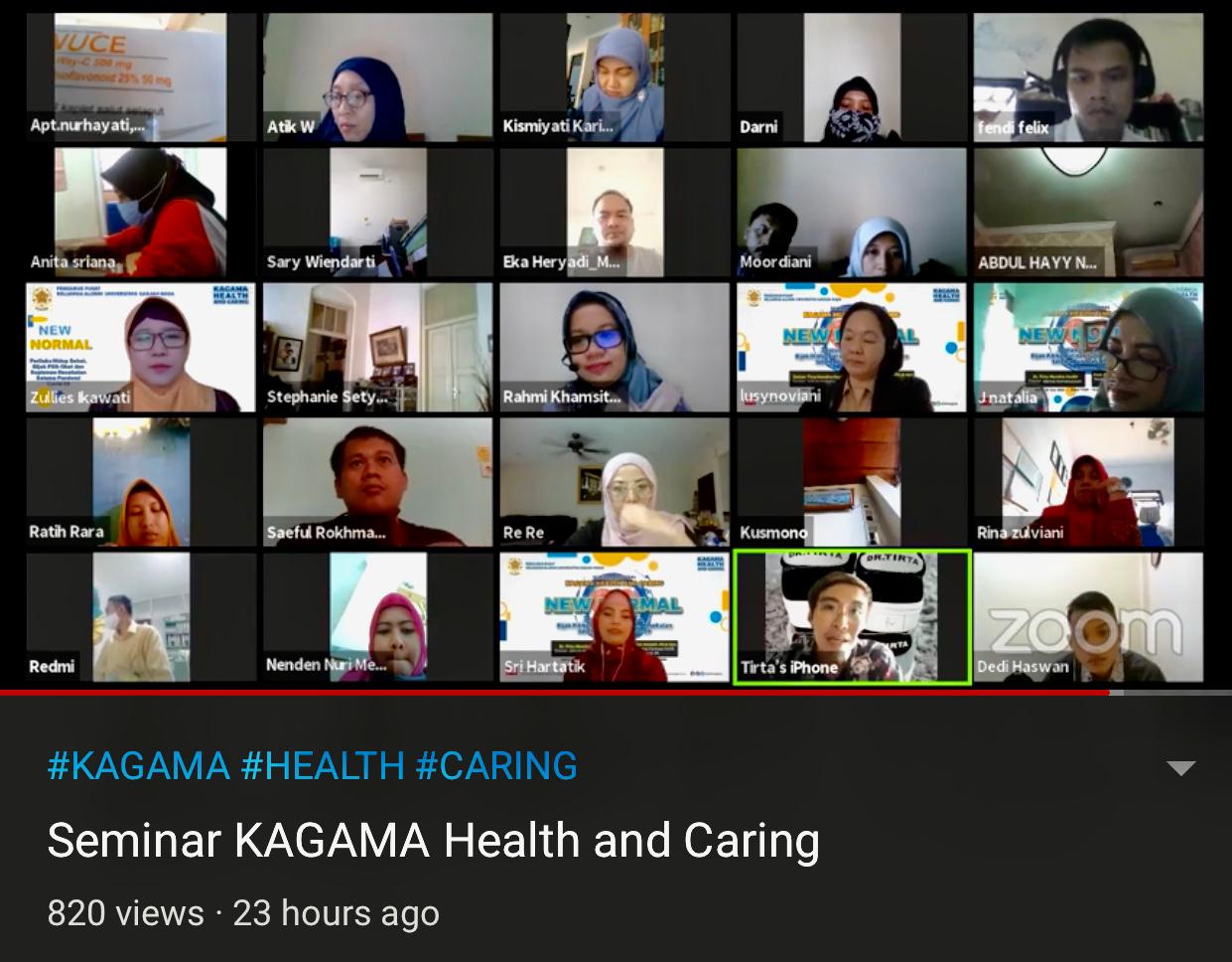 Seminar daring PP Kagama soal Covid-19