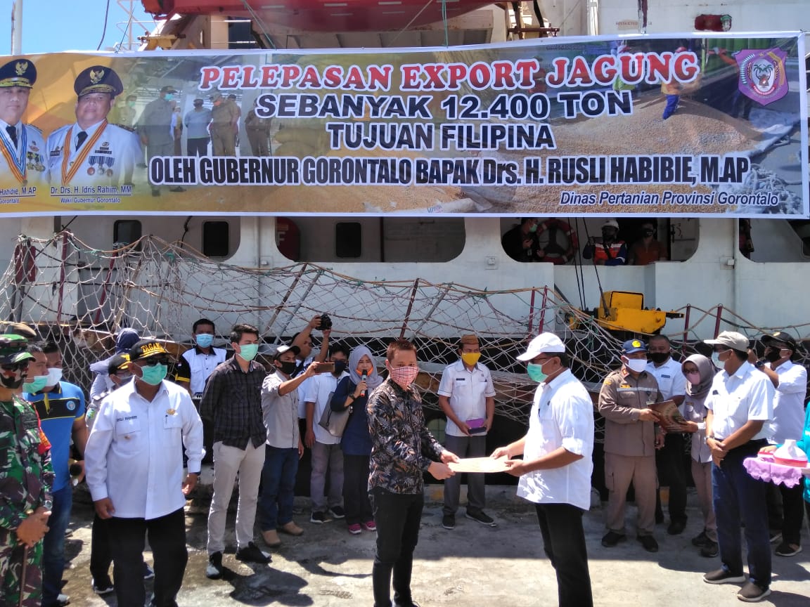 Gorontalo Lepas Ekspor Jagung Sebanyak 12.400 Ton ke Filipina