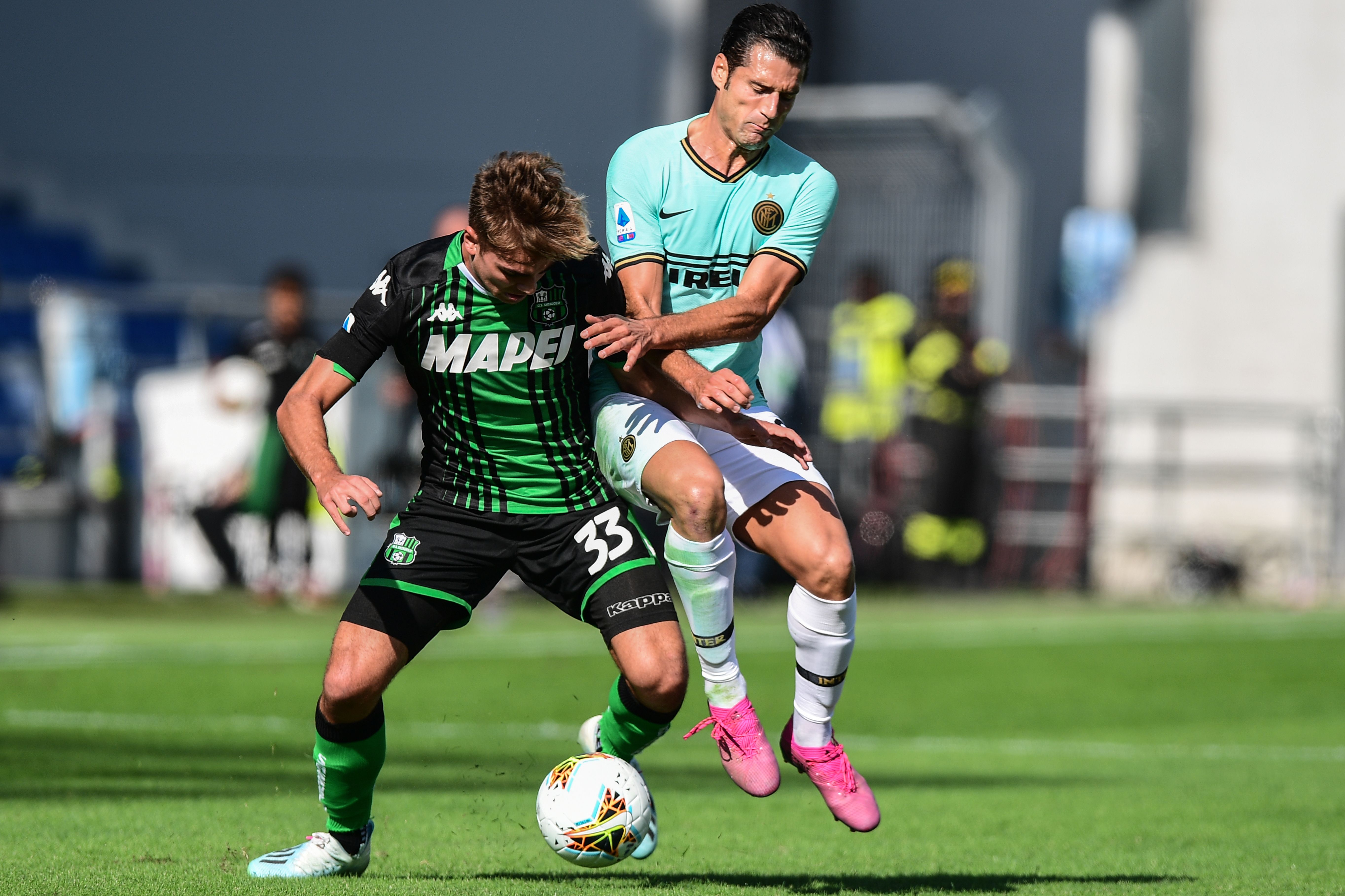 Inter Milan vs Sassuolo  dengan skor 3-3