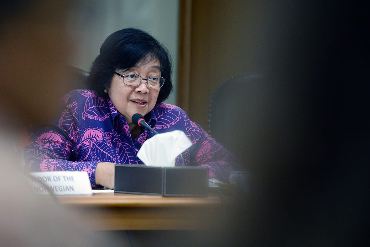 Menteri Lingkungan Hidup dan Kehutanan Siti Nurbaya.