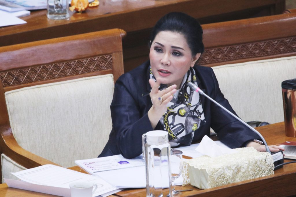 Anggota  Komisi XI Vera Febyanth