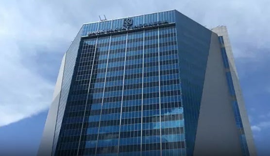 Kantor Pusat Bank BRI di Jakarta. 