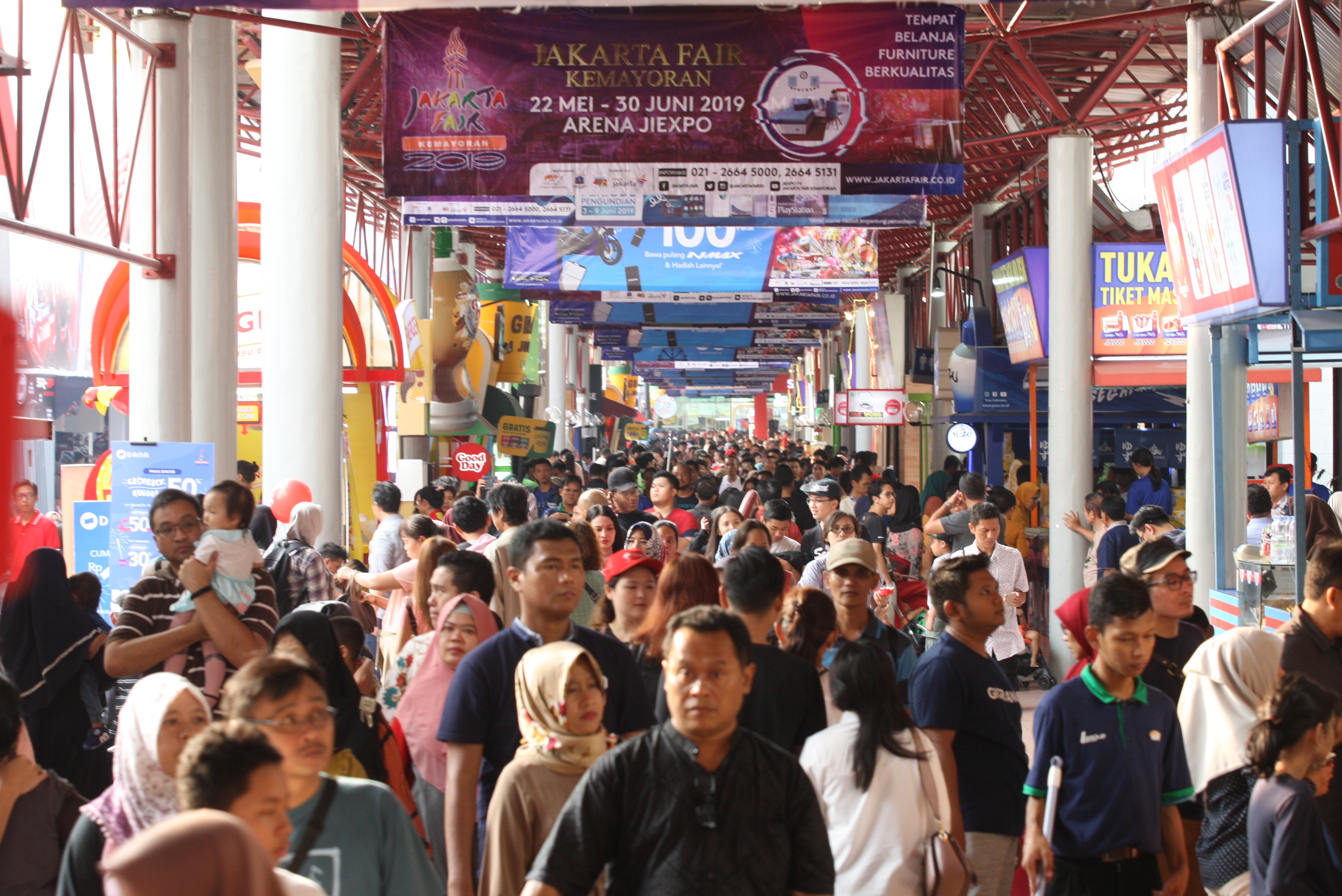 Suasana Jakarta Fair Kemayoran 2019 silam