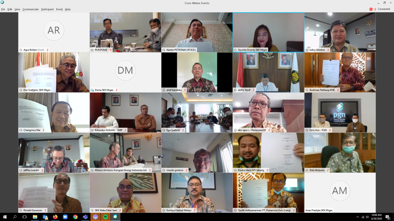 Penyesuaian perjanjian jual beli gas bumi. 