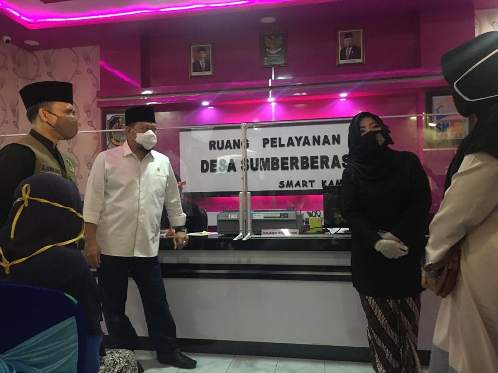 Ktua DPD RI LaNyalla Mahmud Mattaliti saat melakukan kunjungan kerja ke Banyuwangi