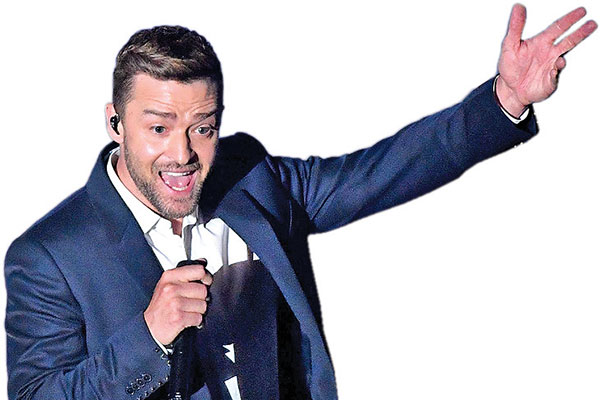 Penyanyi Justin Timberlake, 39