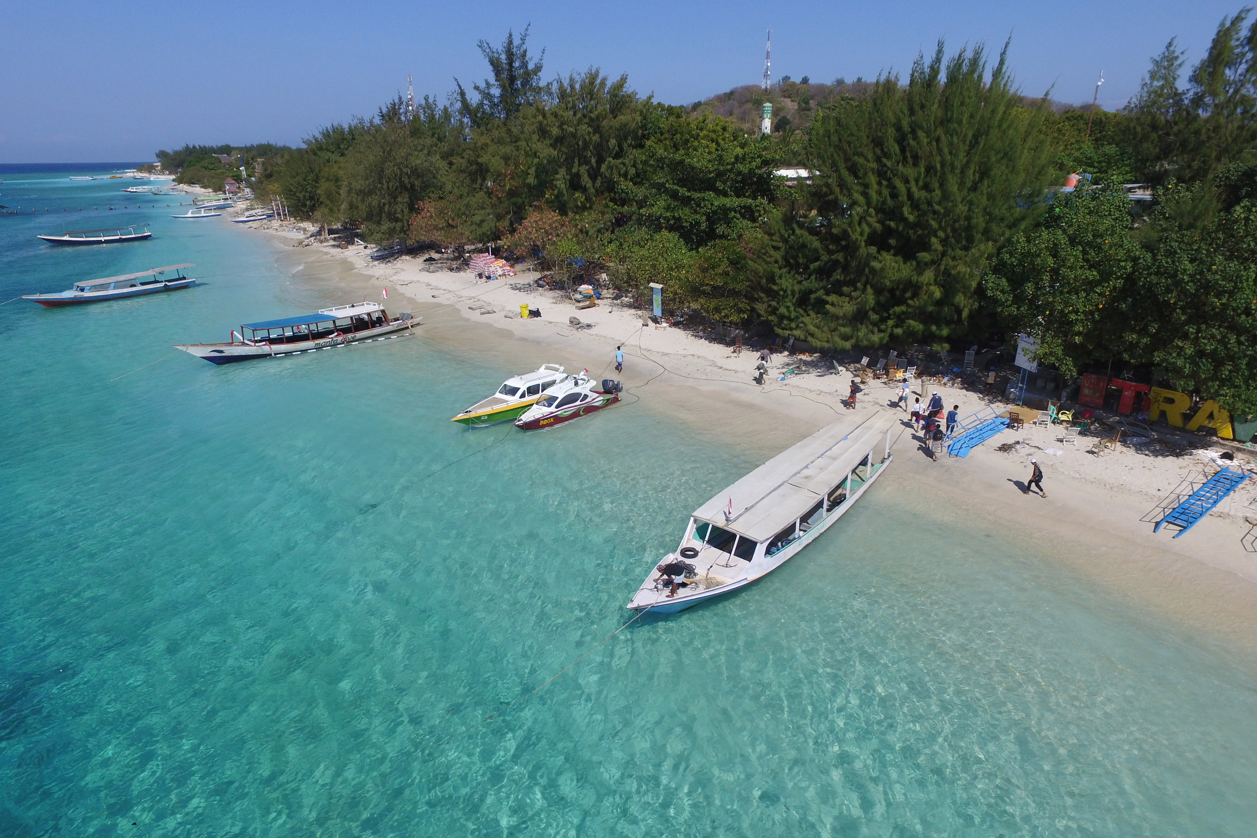 Foto udara Gili Trawangan, NTB.